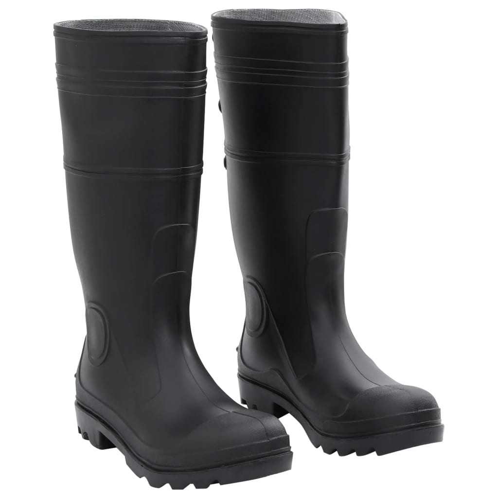 VidaXL bottes de pluie taille 41 PVC noir