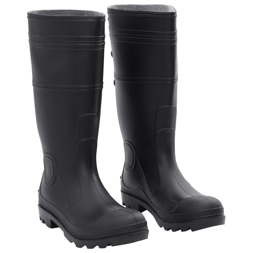 VidaXL bottes de pluie taille 42 PVC noir