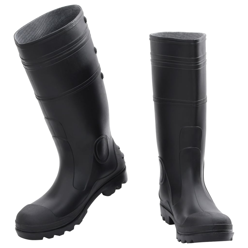 VidaXL bottes de pluie taille 43 PVC noir