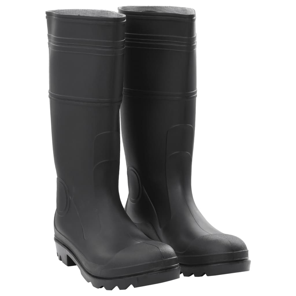 VidaXL bottes de pluie taille 44 PVC noir