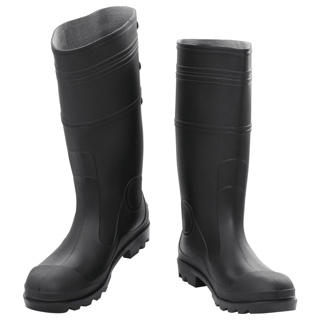 VidaXL bottes de pluie taille 44 PVC noir