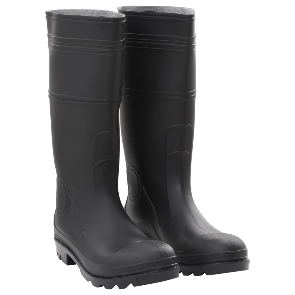 VidaXL bottes de pluie taille 45 PVC noir