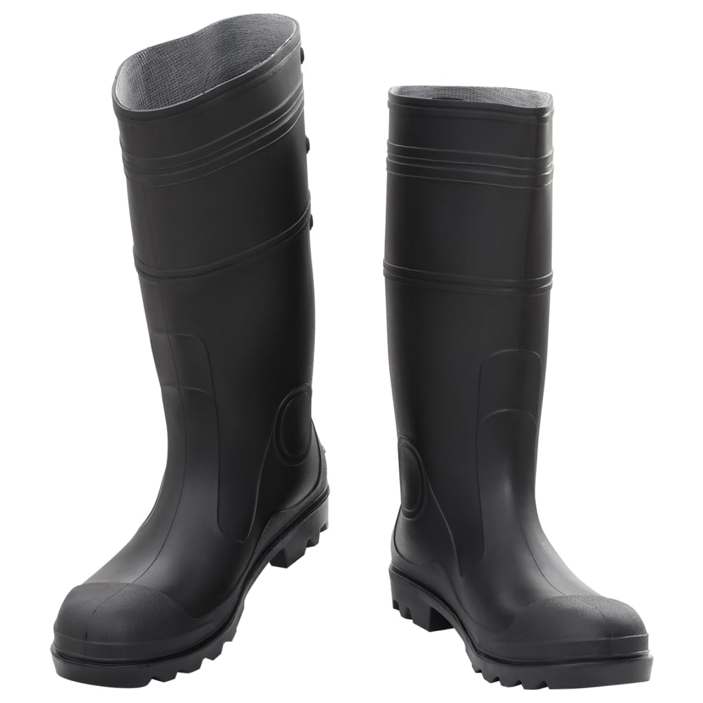 VidaXL bottes de pluie taille 45 PVC noir