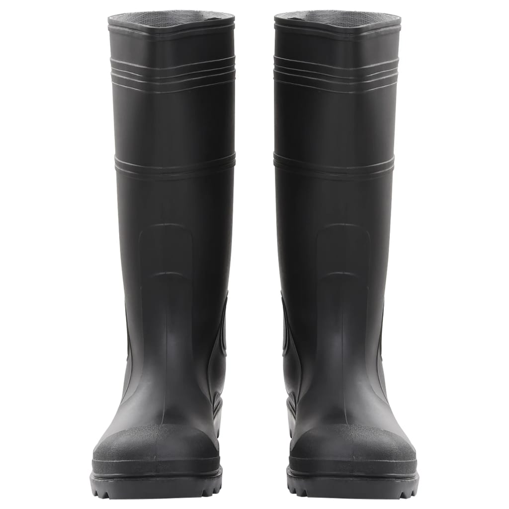 VidaXL bottes de pluie taille 45 PVC noir