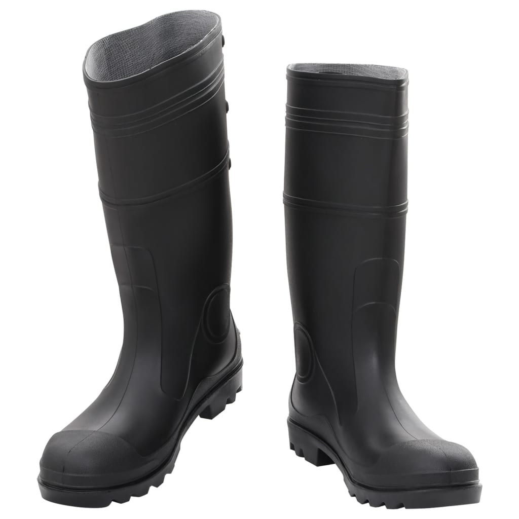 VidaXL bottes de pluie taille 46 PVC noir