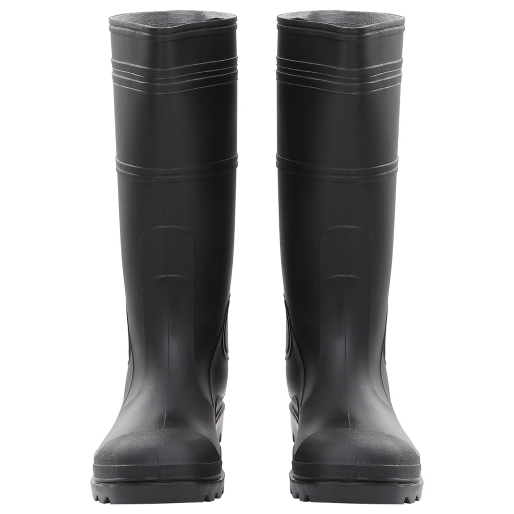 VidaXL bottes de pluie taille 46 PVC noir