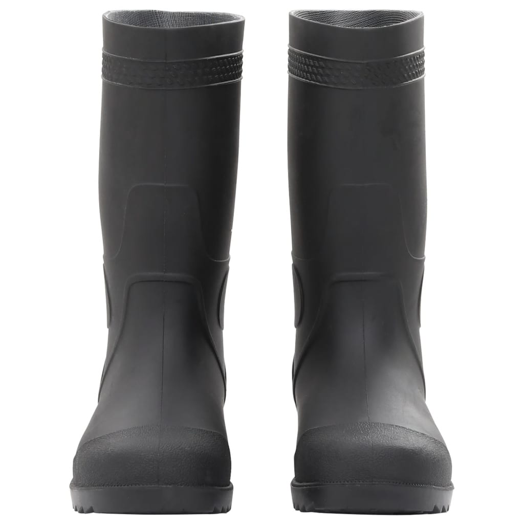 VidaXL bottes de pluie taille 38 PVC noir