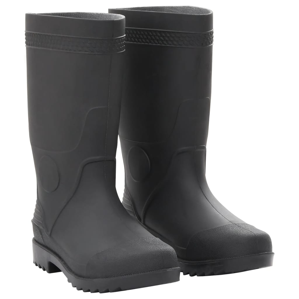 VidaXL bottes de pluie taille 39 PVC noir