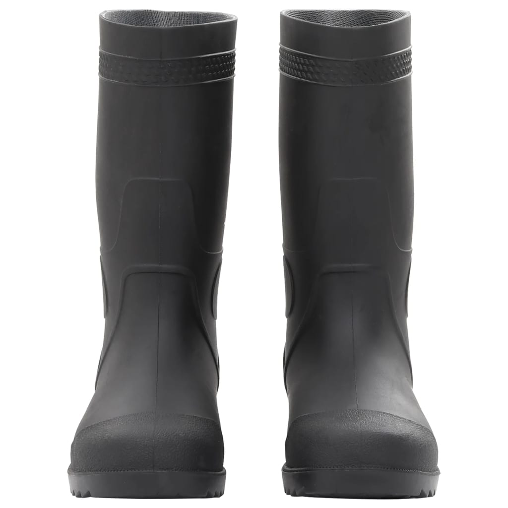 VidaXL bottes de pluie taille 39 PVC noir