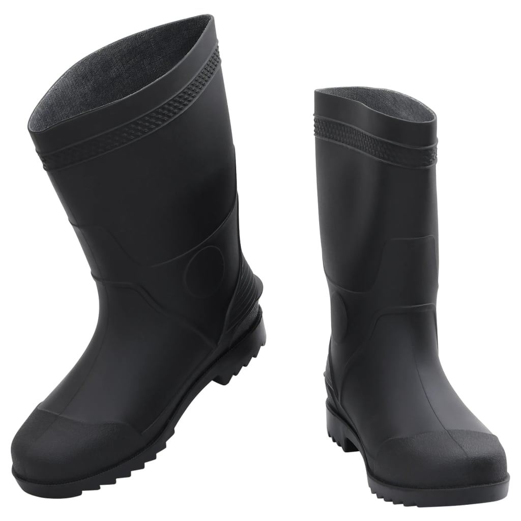 VidaXL bottes de pluie taille 43 PVC noir