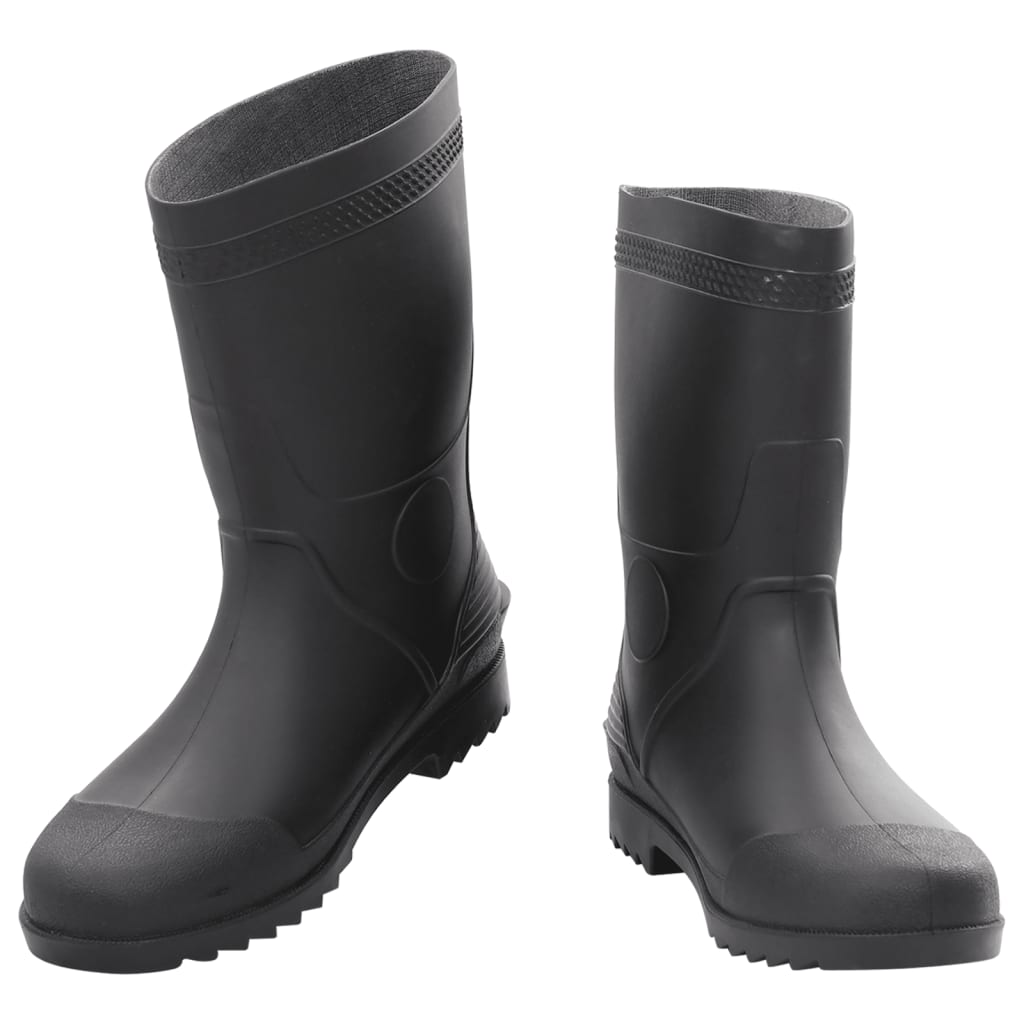 VidaXL bottes de pluie taille 46 PVC noir