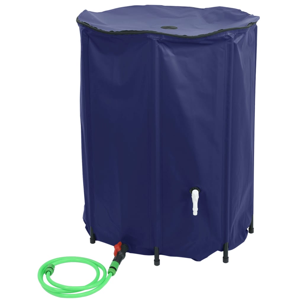Depósito de agua VidaXL con grifo plegable 500 l PVC
