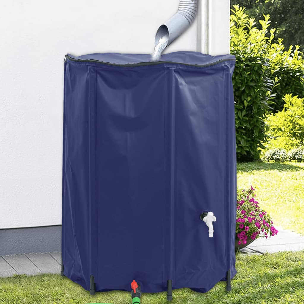 VidaXL water tank with tap foldable 1350 l PVC