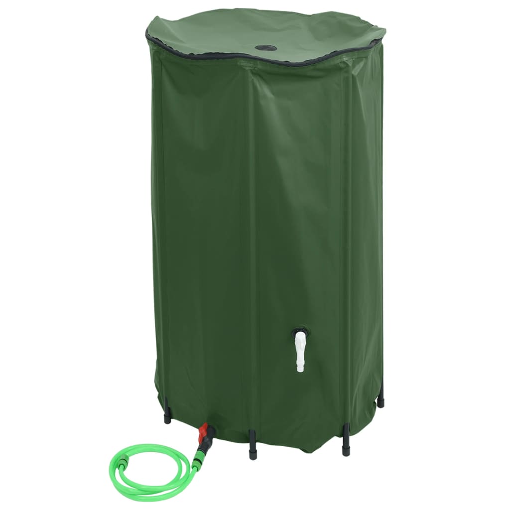Depósito de agua VidaXL con grifo plegable 100 l PVC