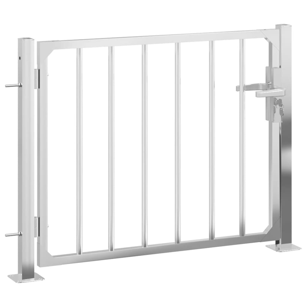 VidaXL Gate 100x75 cm stainless steel