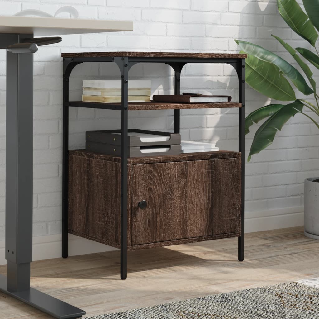 Vidaxx armoire d'imprimante 3 couches 50x40x76 cm bois fini chêne brun