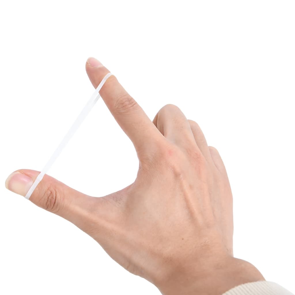 Vidaxl élastiques à cheveux cheval 2500 pcs silicone blanc