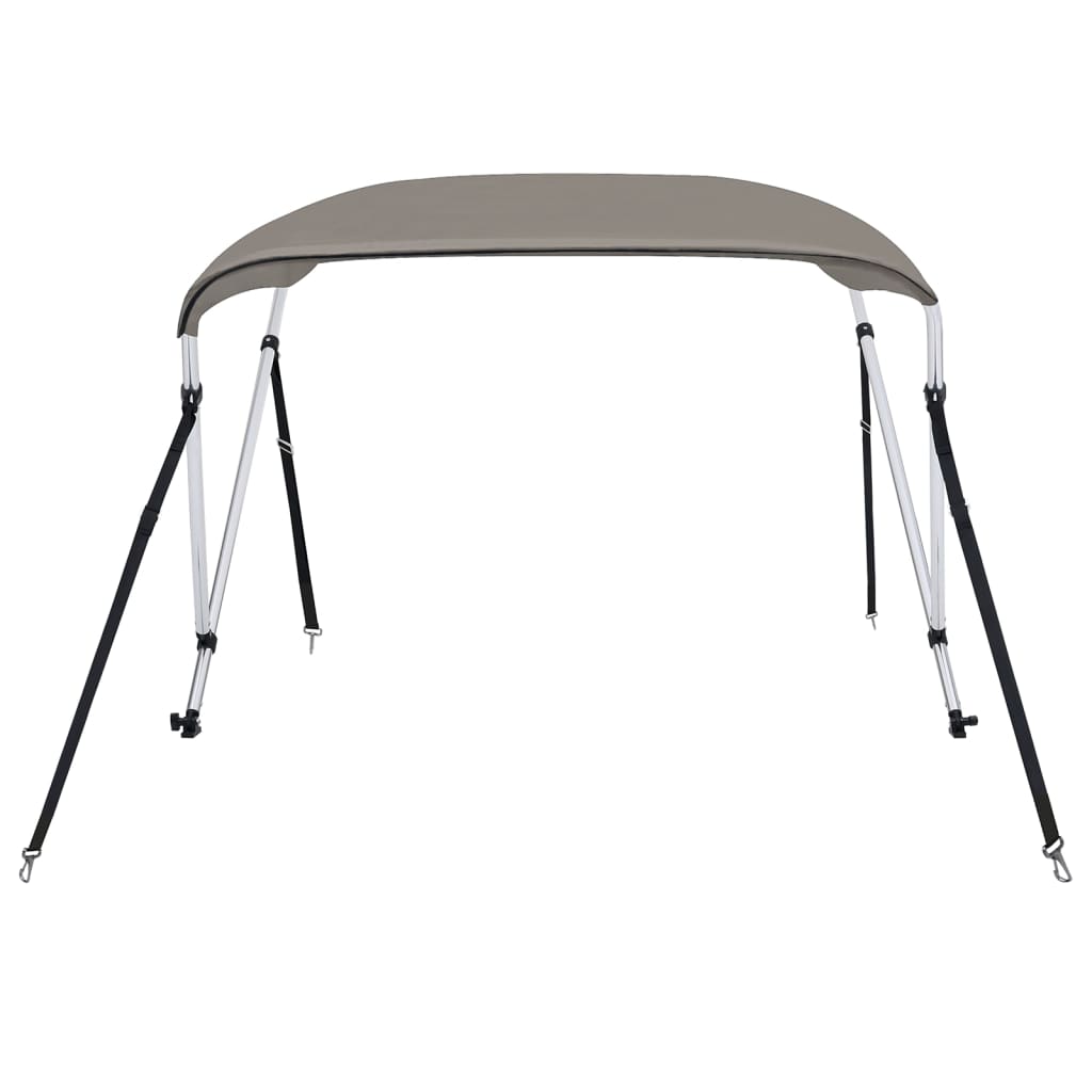 VidaXL Bimini-Top 2 Bögen 150x120x110 cm grau