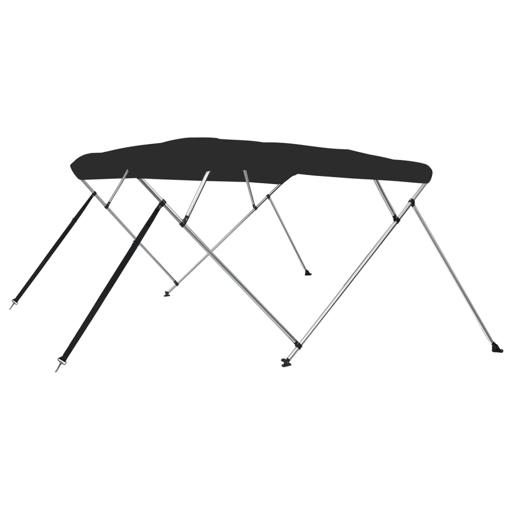 Bimini VidaXL 4 łuki, 243x244x137 cm, czarne