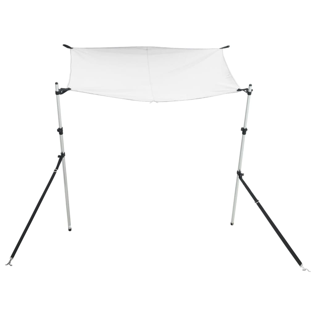 VidaXL tela de sombra t-top 170x208x (115-183) cm blanco