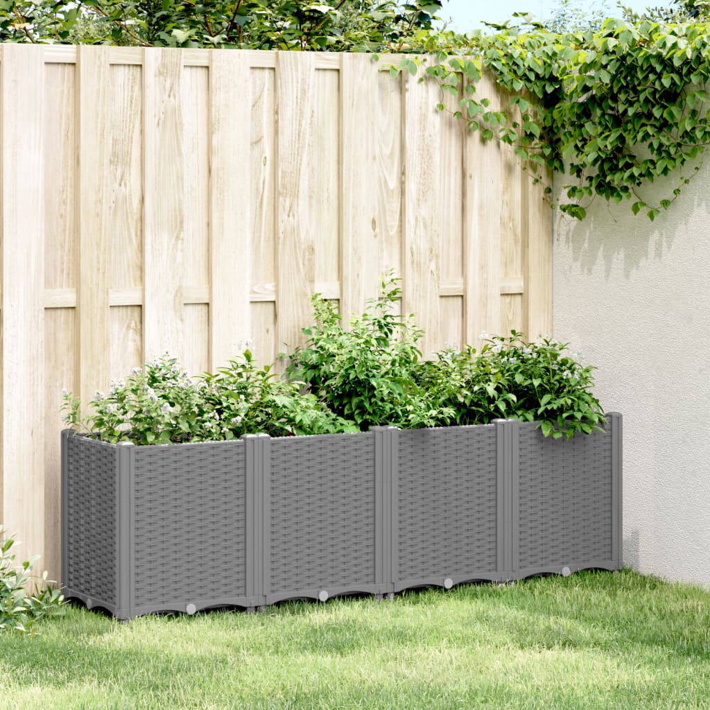 Vidaxx planter 160x40x53 cm polypropylene light gray