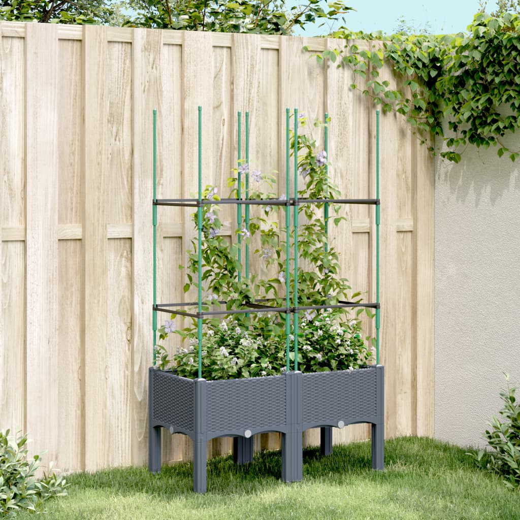 Vidaxx Planter mat Trellis 80x40x142,5 cm polypropylene gro