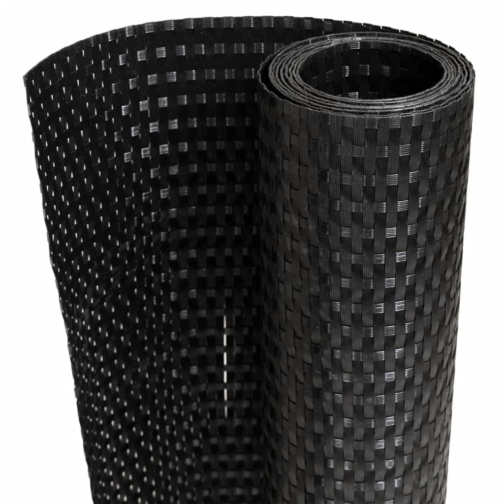 Vidaxx Balkonschirme 10 Stück 255x19 cm Polyrattan schwarz
