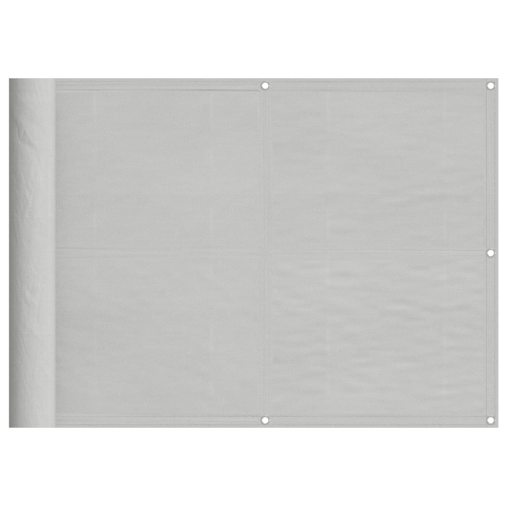 Vidaxx Balkonschirm 75x600 cm 100 % Oxford-Polyester hellgrau