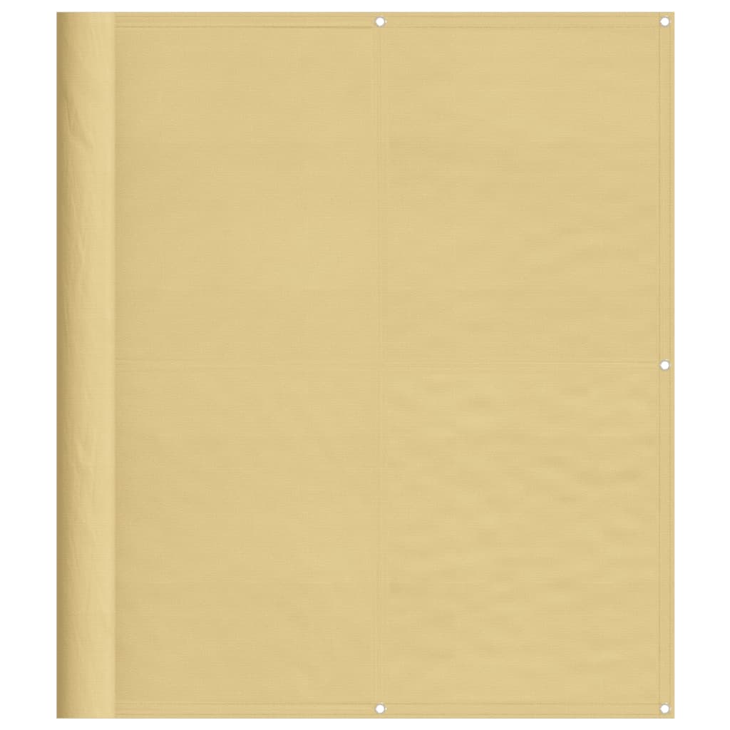 Vidaxx Balkonschirm 120x600 cm 100 % Oxford-Polyester sandfarben