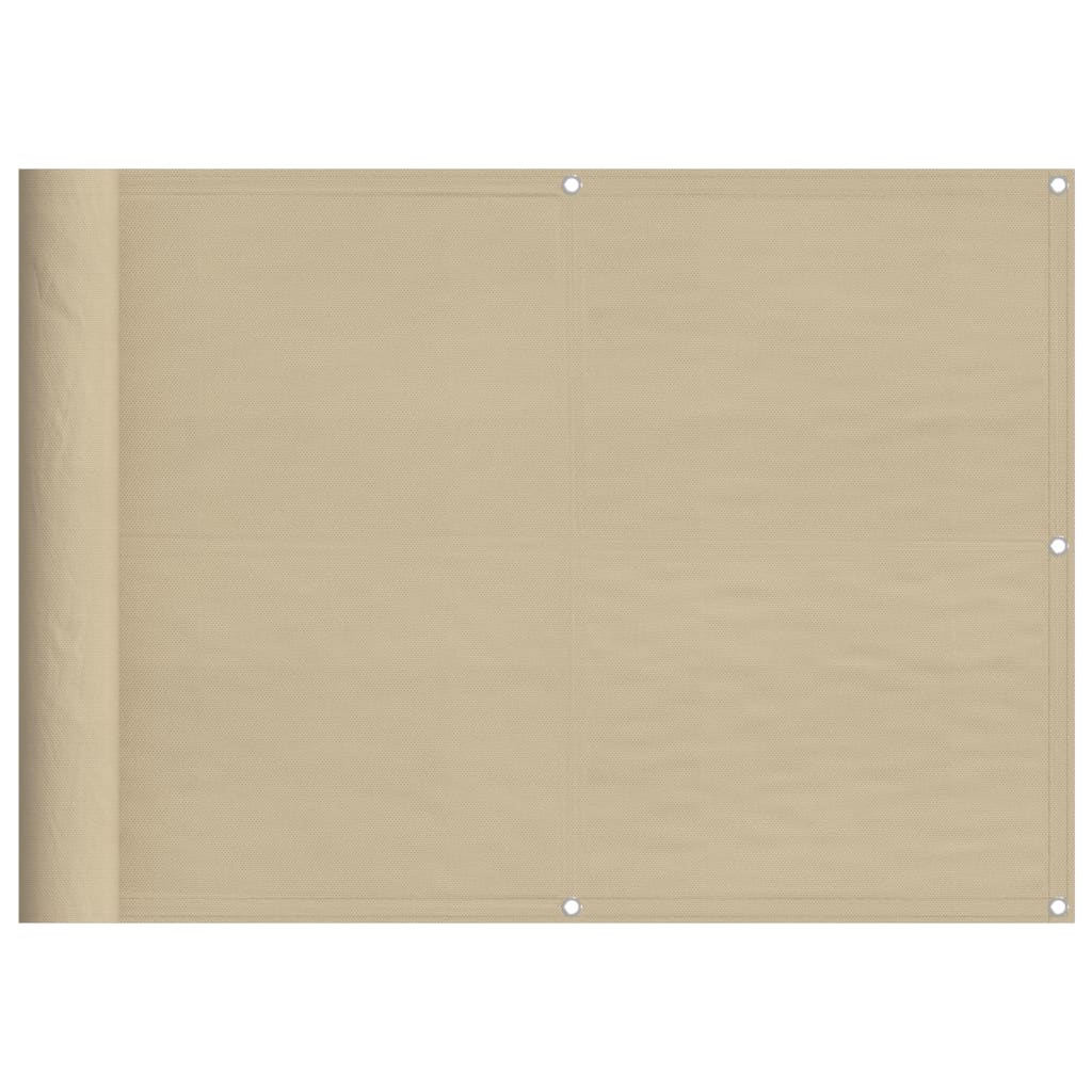 Vidaxx Balkonschirm 75x800 cm 100 % Oxford-Polyester beige