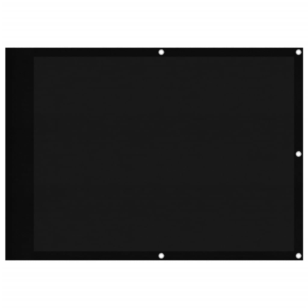 Vidaxx Balkonschirm 75x700 cm 100 % Oxford-Polyester schwarz