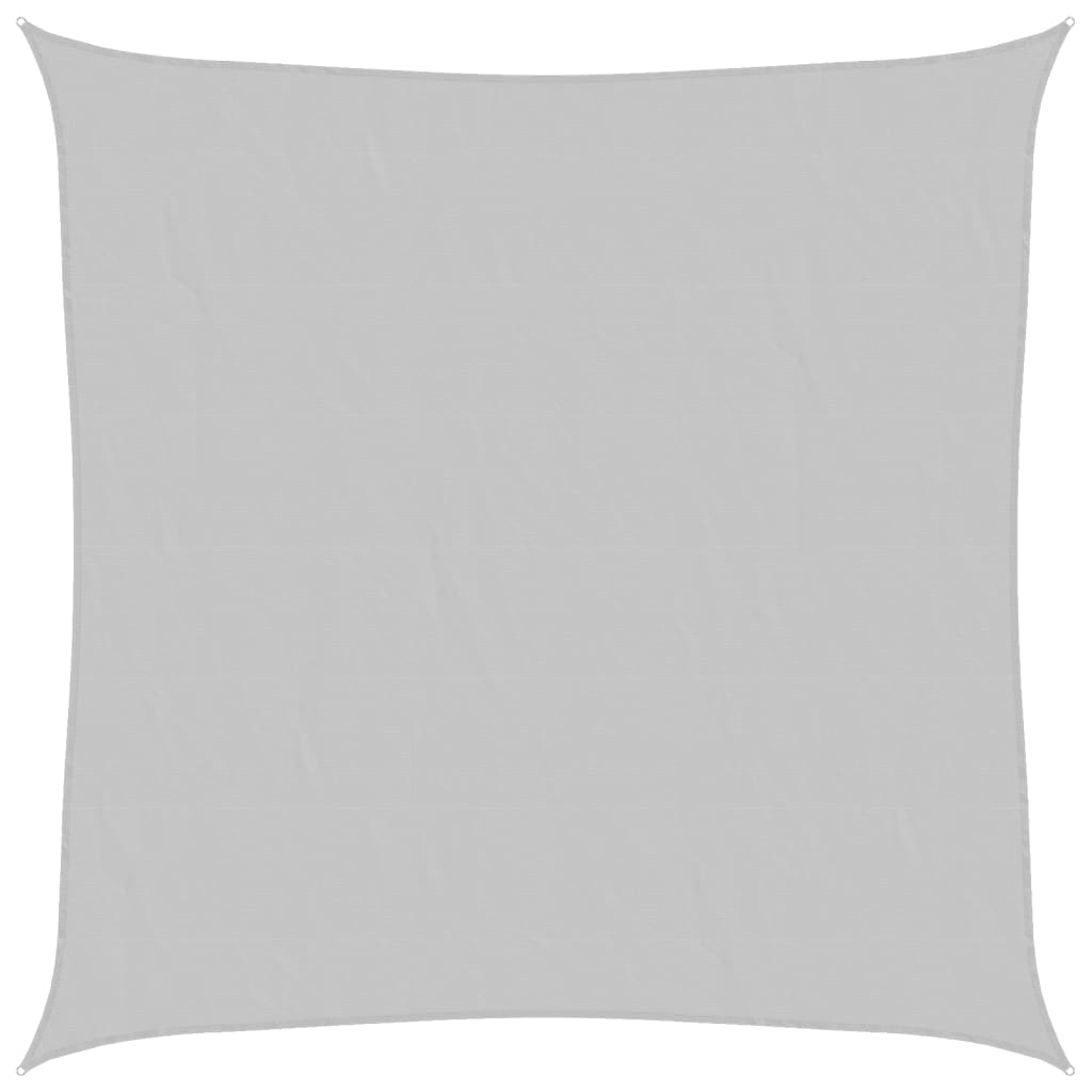 Vidaxl Sonnensegel 3x3 m 100 % Polyester Oxford hellgrau
