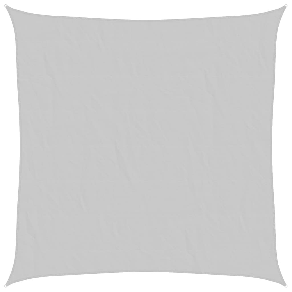 VidaXL Shade plachta 7x7 m 100% polyester oxford světle šedá