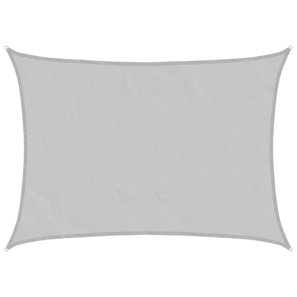 Vidaxl solsegel 8x6 m 100% polyester oxford ljusgrå