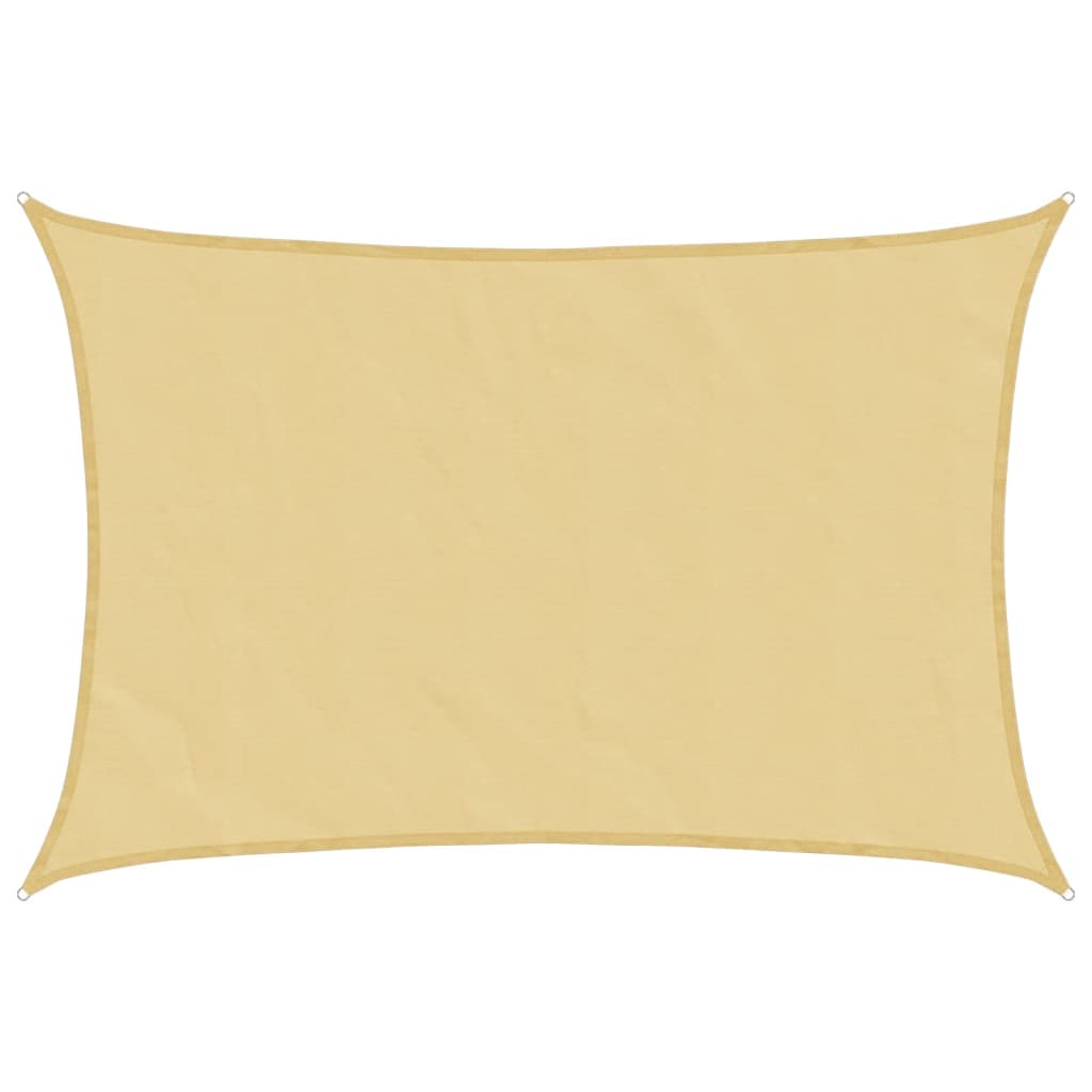 Vidaxx Sonnensegel 3,5x2,5 m 100 % Polyester Oxford sandfarben
