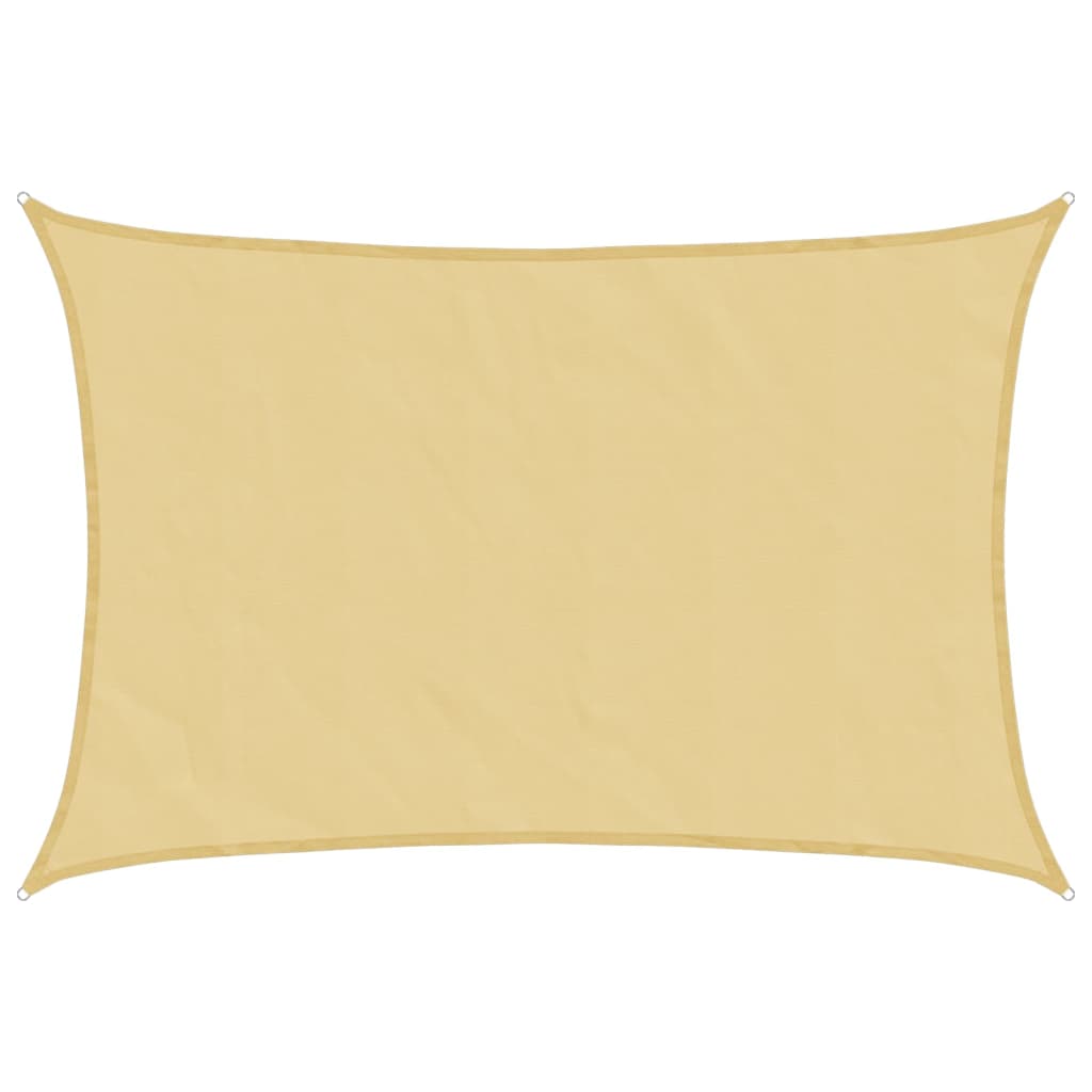 Vela de sol vidaxl 7x6 m 100% poliéster oxford color arena