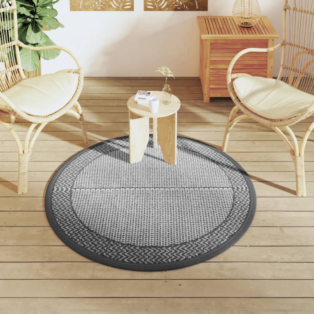 Vidaxx outdoor rug arakil ø120 cm pp gray