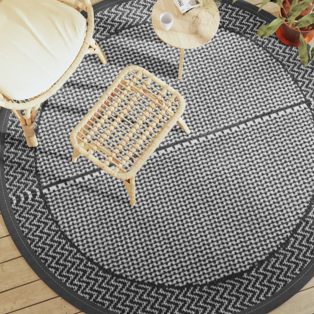 Vidaxx outdoor rug arakil ø 200 cm polypropylene gray