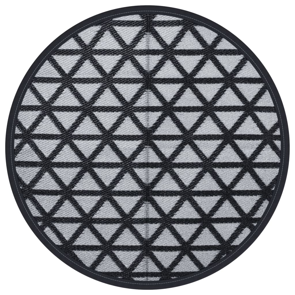 Vidaxx outdoor rug arakil ø160 cm polypropylene black