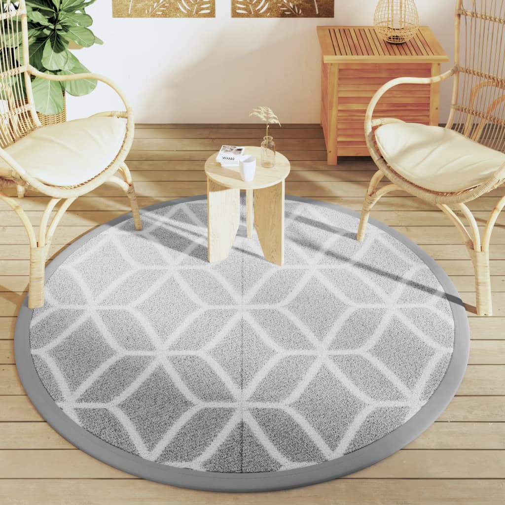 Vidaxx outdoor rug arakil ø160 cm polypropylene gray