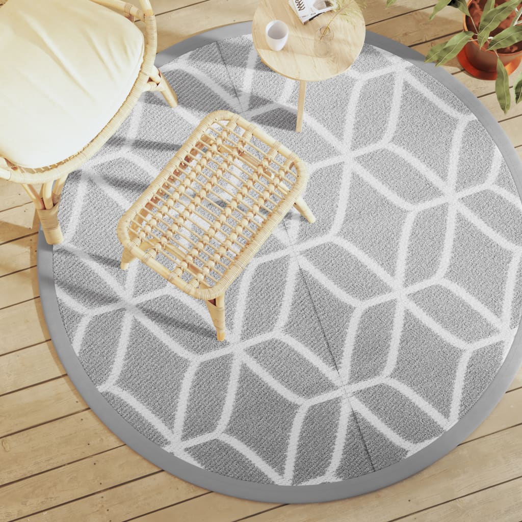 Vidaxx outdoor rug arakil ø160 cm polypropylene gray