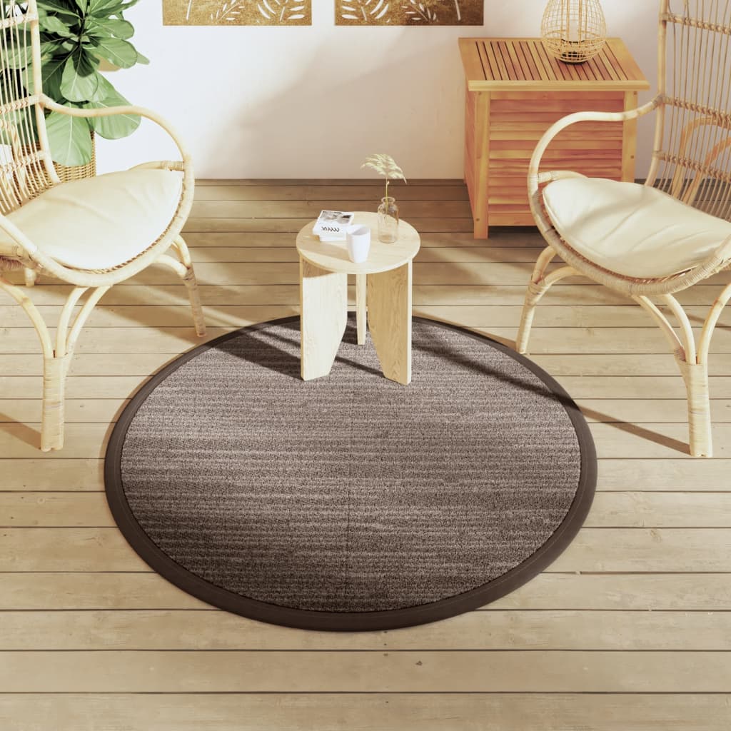 Vidaxx outdoor rug arakil ø 120 cm polypropylene brown