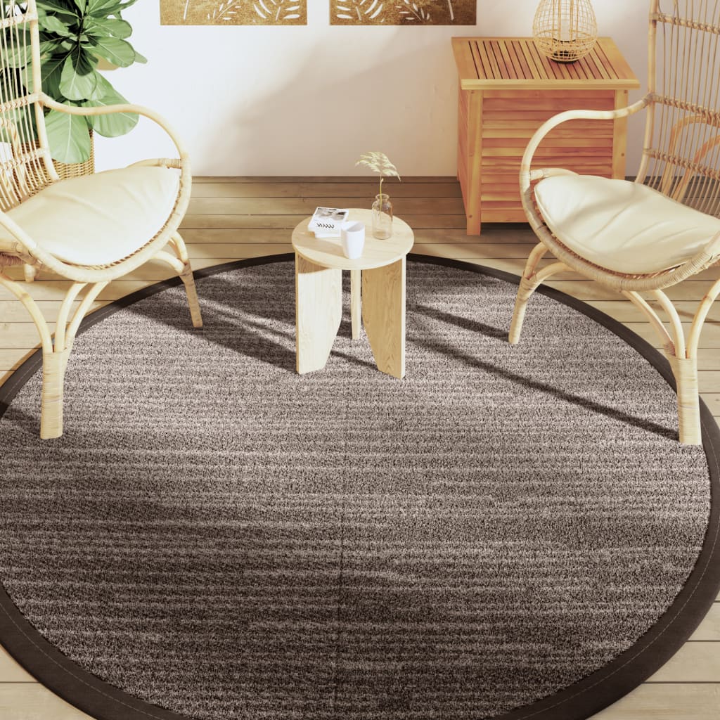 Vidaxx outdoor rug arakil ø200 cm polypropylene brown