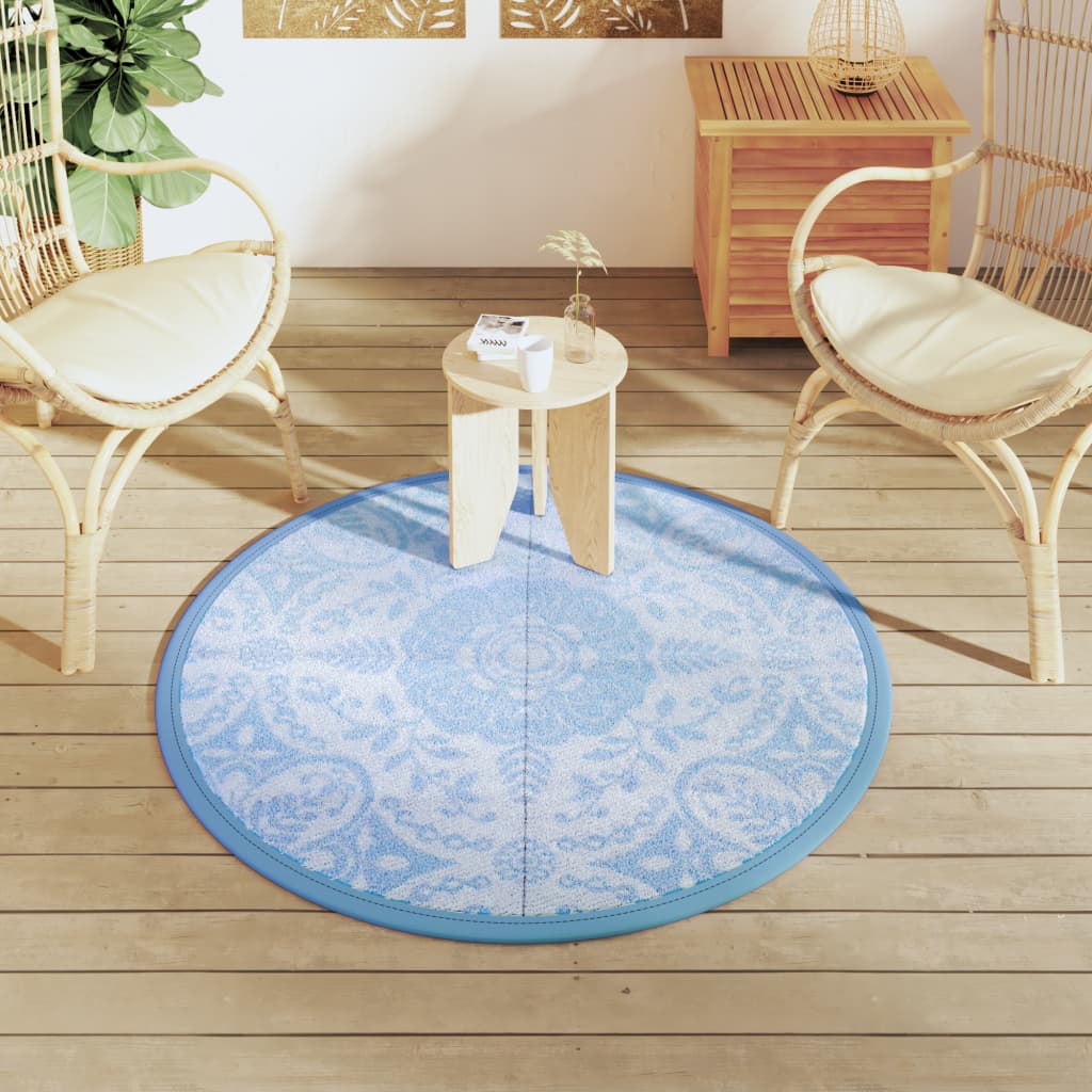 Vidaxx outdoor rug arakil ø120 cm polypropylene baby blue