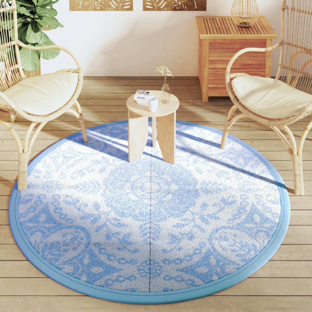 Vidaxx Outdoor-Teppich Arakil ø160 cm Polypropylen Babyblau