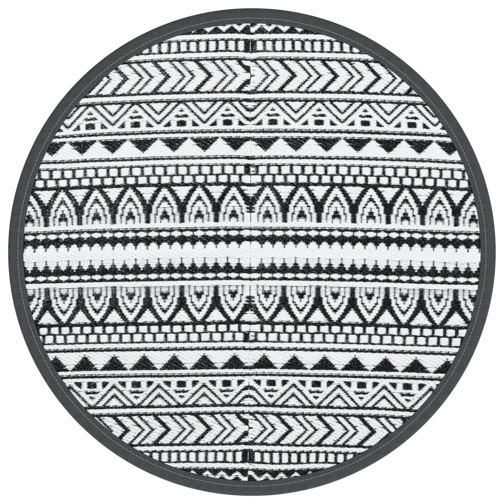 Vidaxx outdoor rug arakil ø160 cm polypropylene black