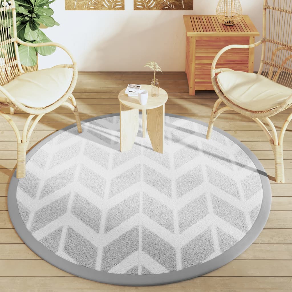 Vidaxx outdoor rug arakil ø160 cm polypropylene gray