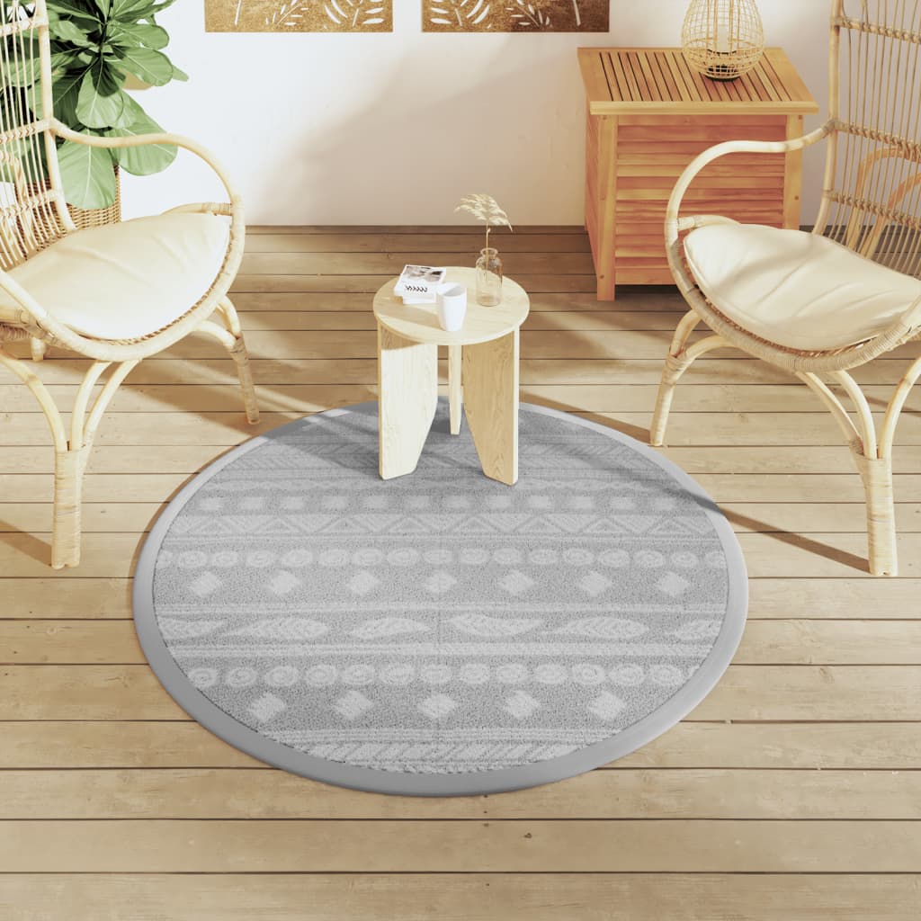Vidaxx outdoor rug arakil ø120 cm pp gray