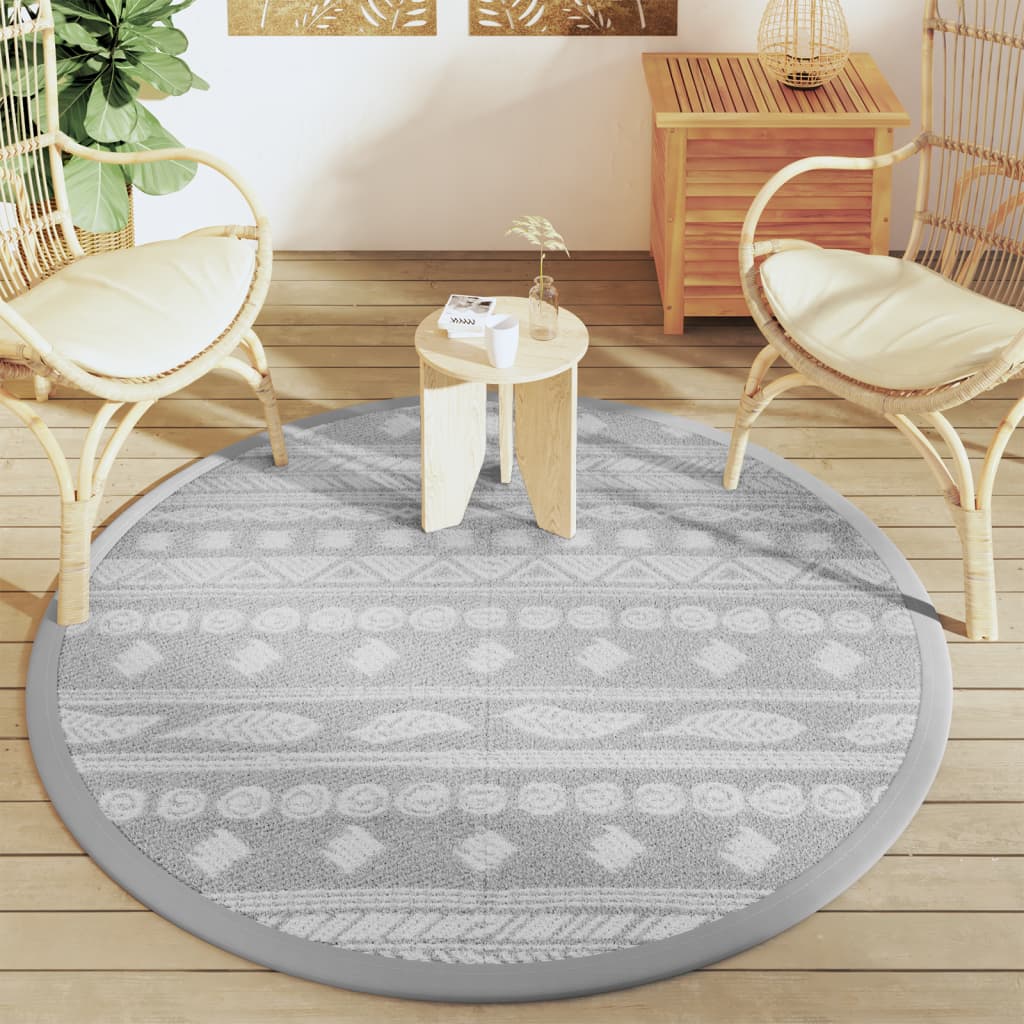 Vidaxx outdoor rug arakil ø160 cm polypropylene gray