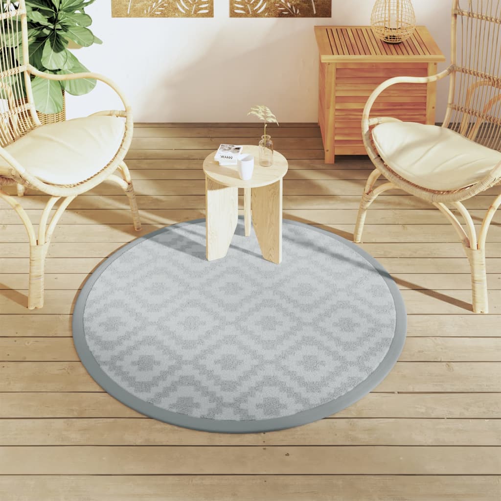 Vidaxx outdoor rug arakil ø120 cm polypropylene gray